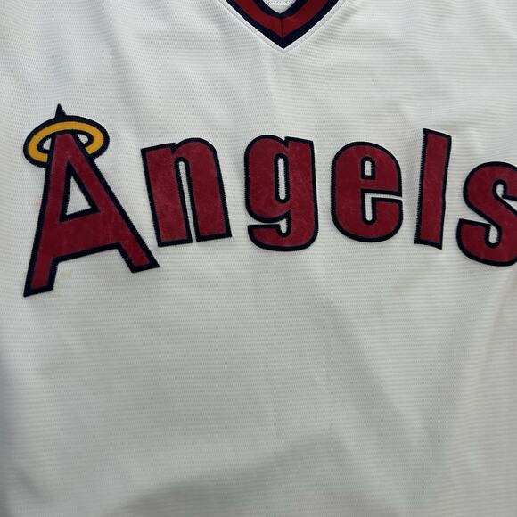 Majestic Reggie Jackson California ANGELS Hall Of Fame Jersey Usa Made XL MLB - Picture 11 of 16